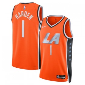 Maillot Homme Los Angeles Clippers James Harden 2025-26 Nike City Edition Orange Swingman